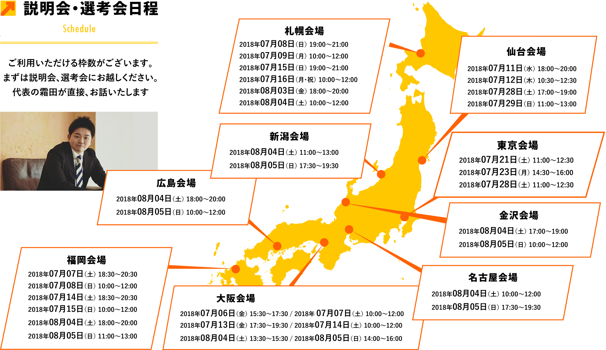 開催スケジュール